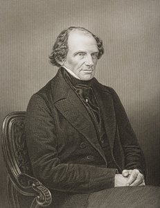 Lord John Russell (1792-1878) 1. Earl Russell, graviert von D.J. Pound nach einem Foto, aus 